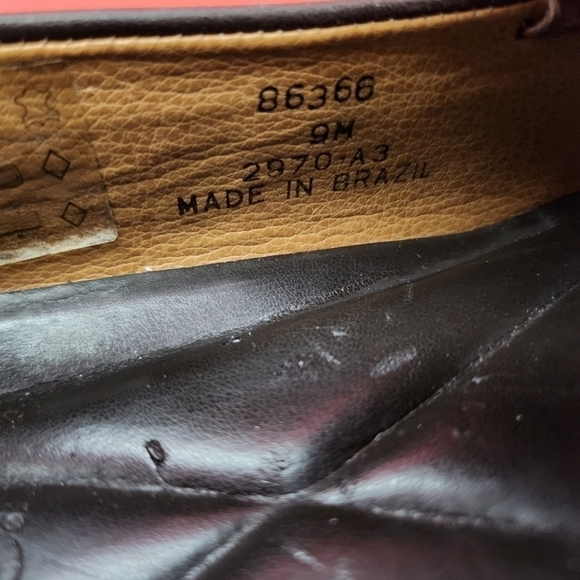 Lands’ End Brown Suede Leather Loafers Crepe Sole Women's 9M Made in Brazil - Picture 13 of 13